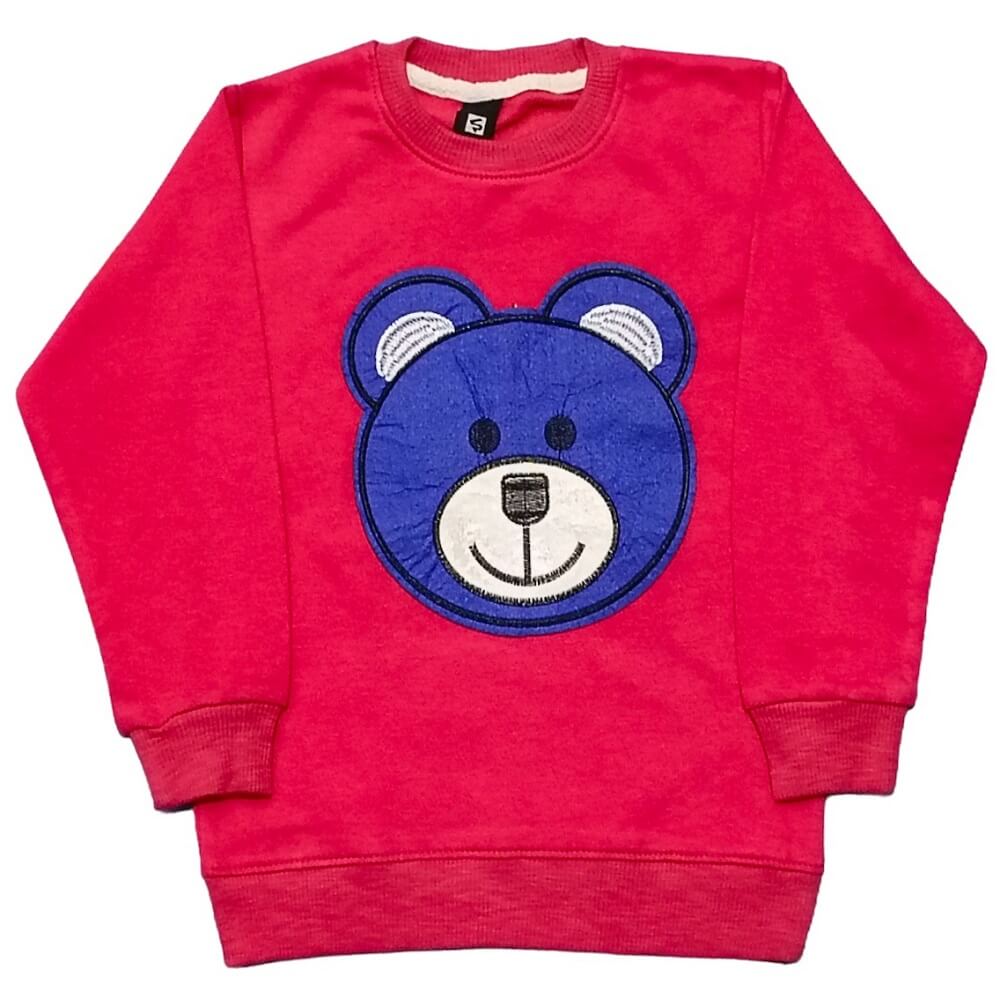 SP BEAR PATCH SWEATSHIRT PNK01