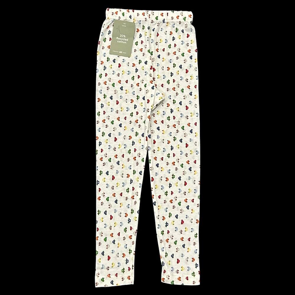 HM MINI CARS GIRLS TIGHTS WHT01