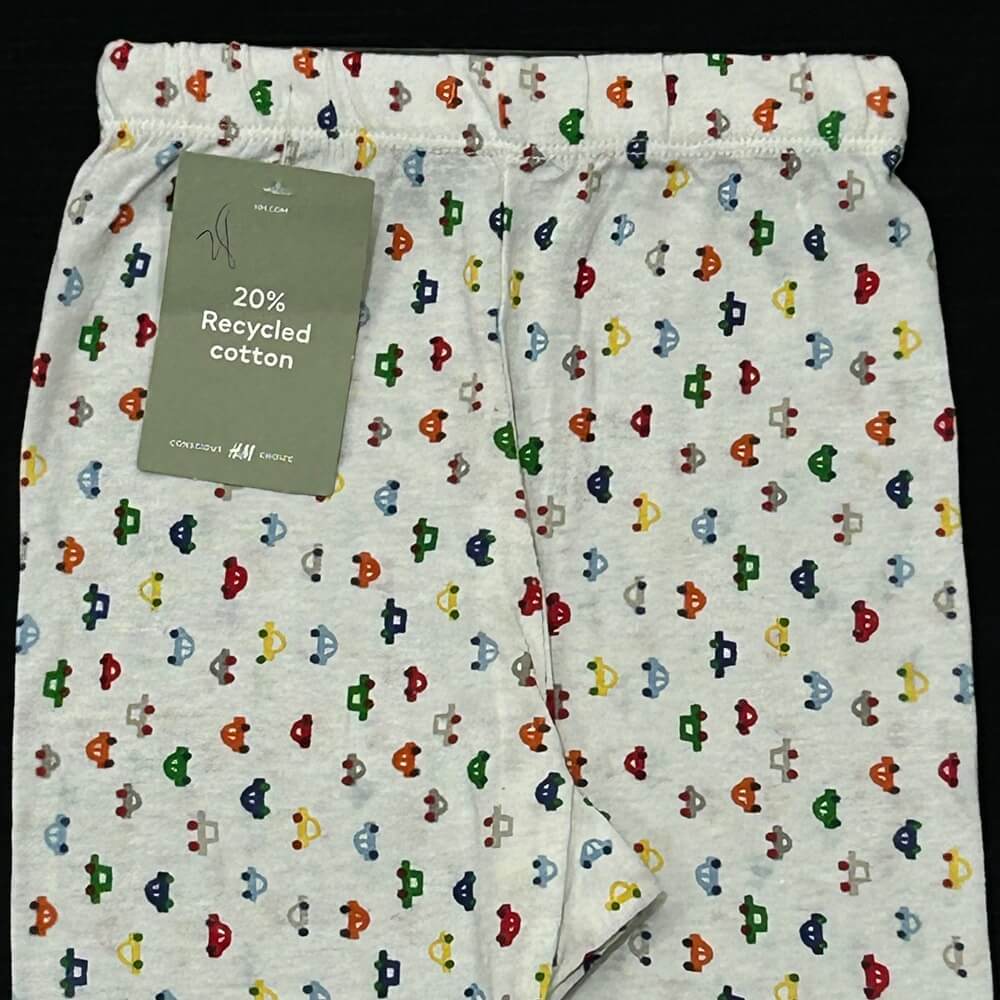 HM MINI CARS GIRLS TIGHTS WHT02