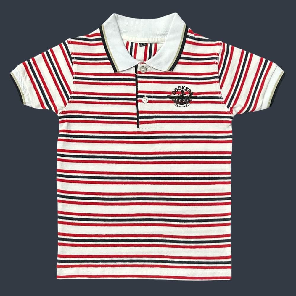 SH Kids Polo RDWHT11