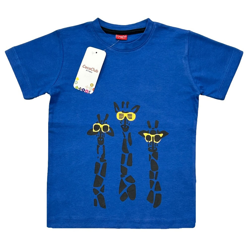 CC GIRAFFE KIDS TSHIRT BLU01