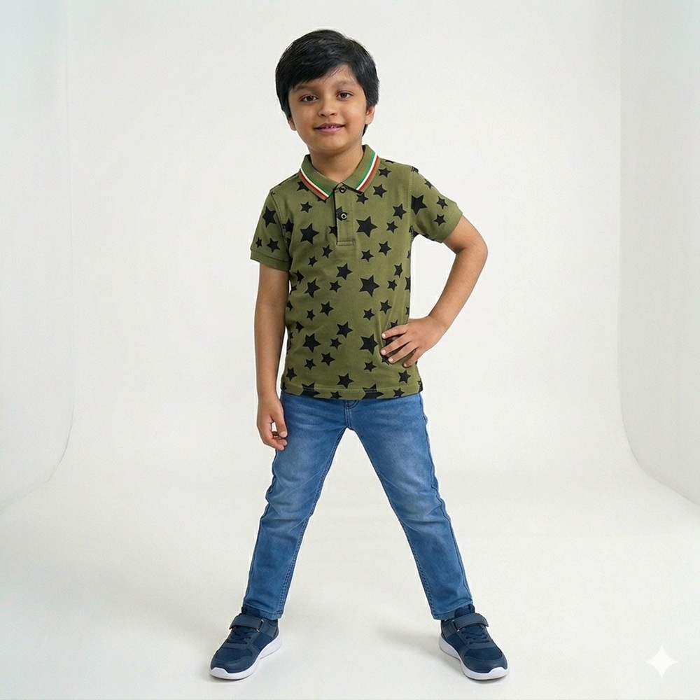 SH STARS KIDS POLO AGRN01 MODEL